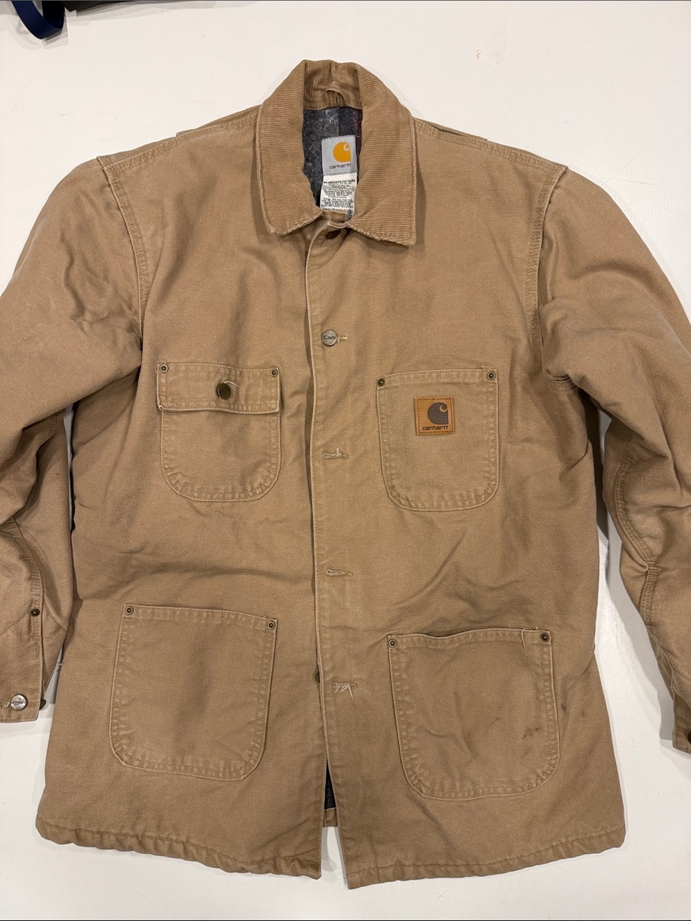 Carhartt Men's Brown Duck Canvas Field Jacket